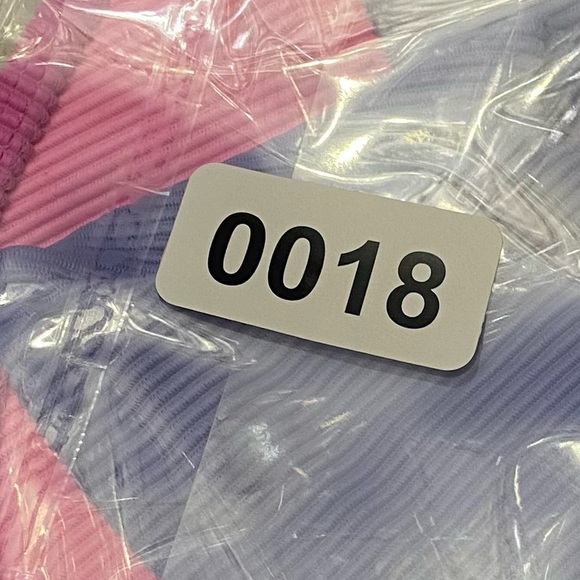 Beach Riot Pink and Purple Bikini Bottoms Modern Color Block Design - Picture 6 of 6